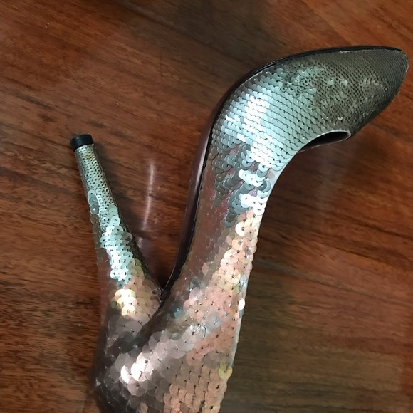 miu miu pumps with sequins,Size:38 - Picture 3 of 8